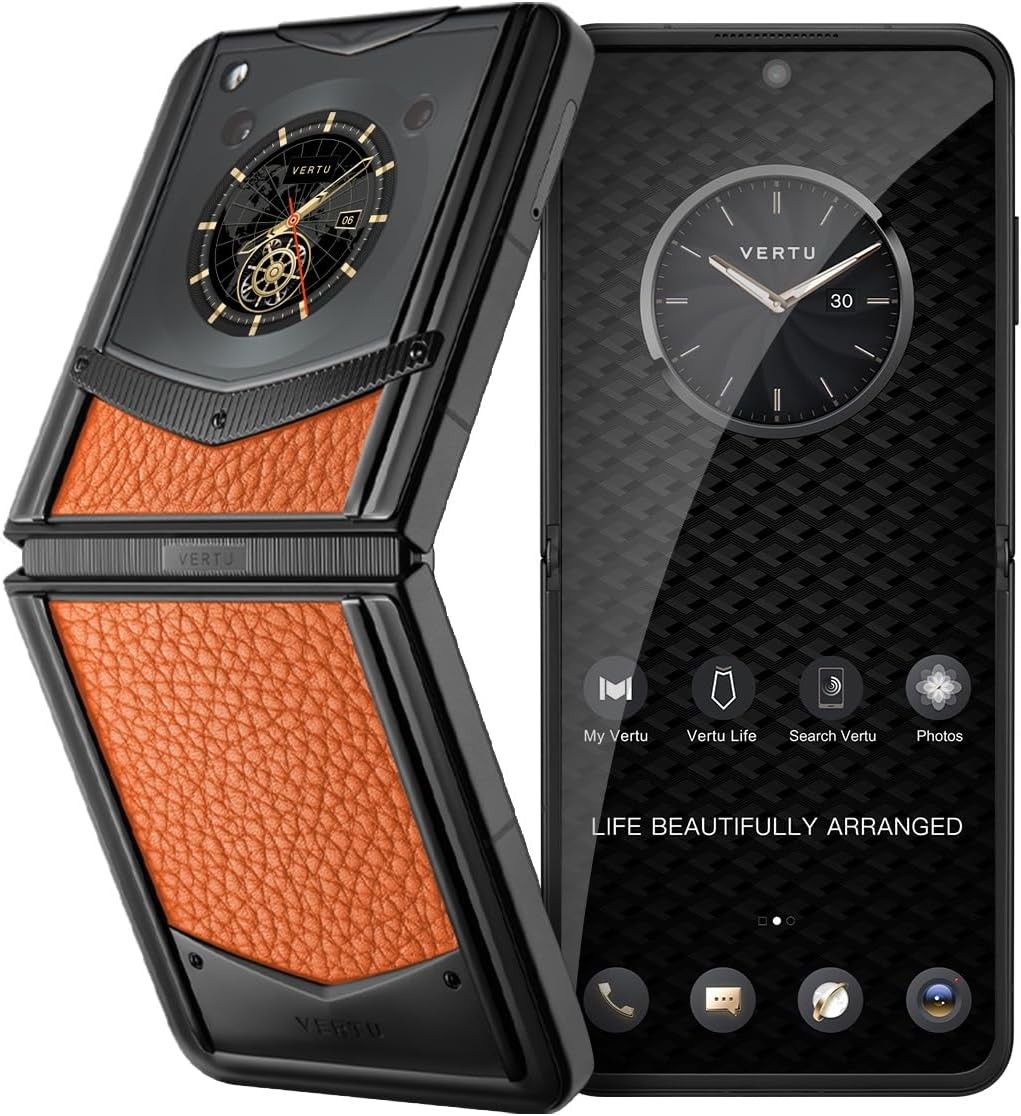 VERTU IRONFLIP Calf Skin Flip Cell Phone
